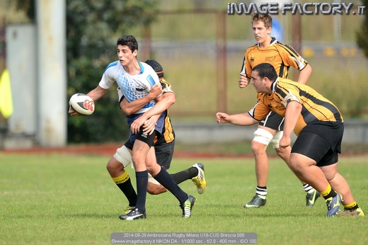 2014-09-28 Ambrosiana Rugby Milano U18-CUS Brescia 086
